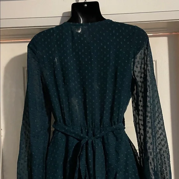 Lucy in the Sky Dark Teal Long Sleeve Dress - Picture 8 of 10